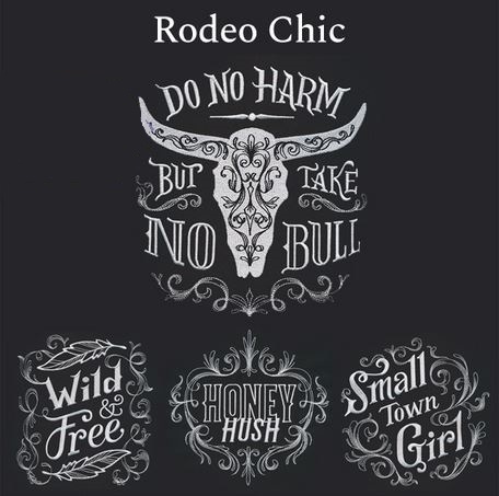 Stickmotiv Rodeo Chic