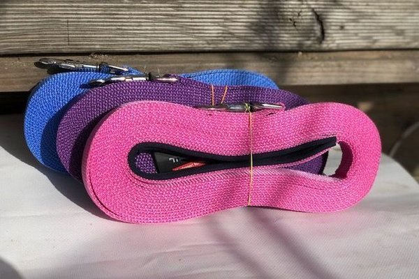 Lunge with name and soft wrist strap