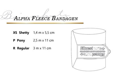 Bandagen -Alpha Fleece- Regular (alle Farben)
