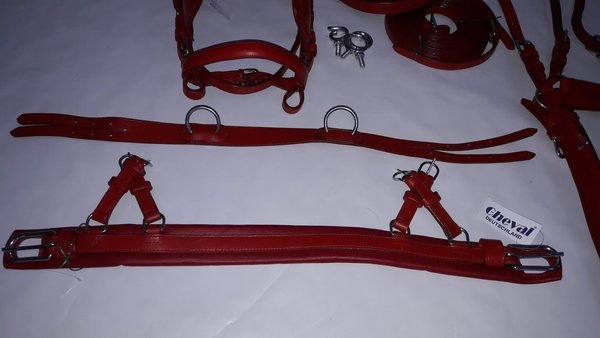 shetland single harness red