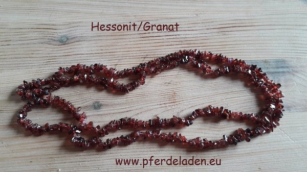Edelstein Splitterkette Hessonit/Granat