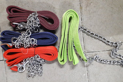Nylon leader with chain