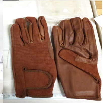 Handschuh für Fahrer aus Nubukleder und Grip/Spandex