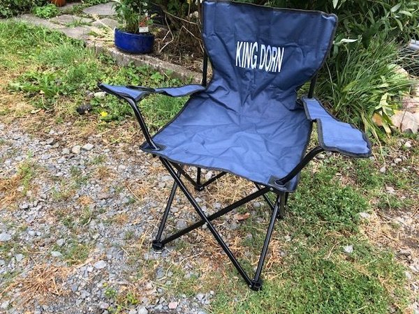 Embroidered camping chair with name + design