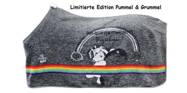 Abschwitzdecke DRALON Pummel & Grummel mit Regenbogen von EQuest